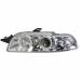 Front head light Moos angel eyes chromed Fiat Punto I   03